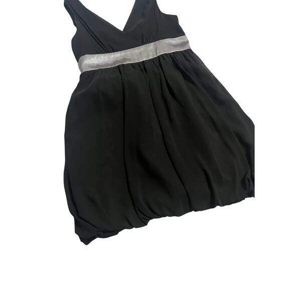 London Times Petites Black Bubble Hem Sleeveless Semi Formal Cocktail Dress 14P - Picture 3 of 13